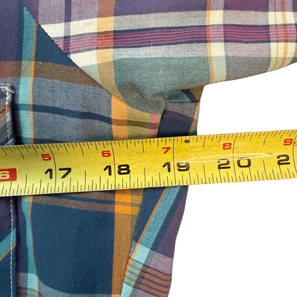 Saddlebrook plaid short sleeve snap shirt S men’s Western ranchwear - Picture 4 of 5